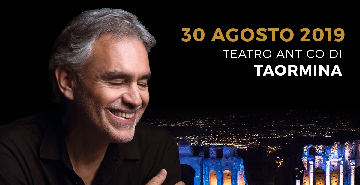 Andrea Bocelli al Teatro Antico di Taormina PeriPeri Catania